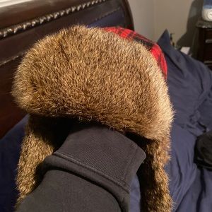 Aviator Rabbit Fur Hat